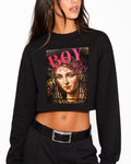 Boy mom crop top