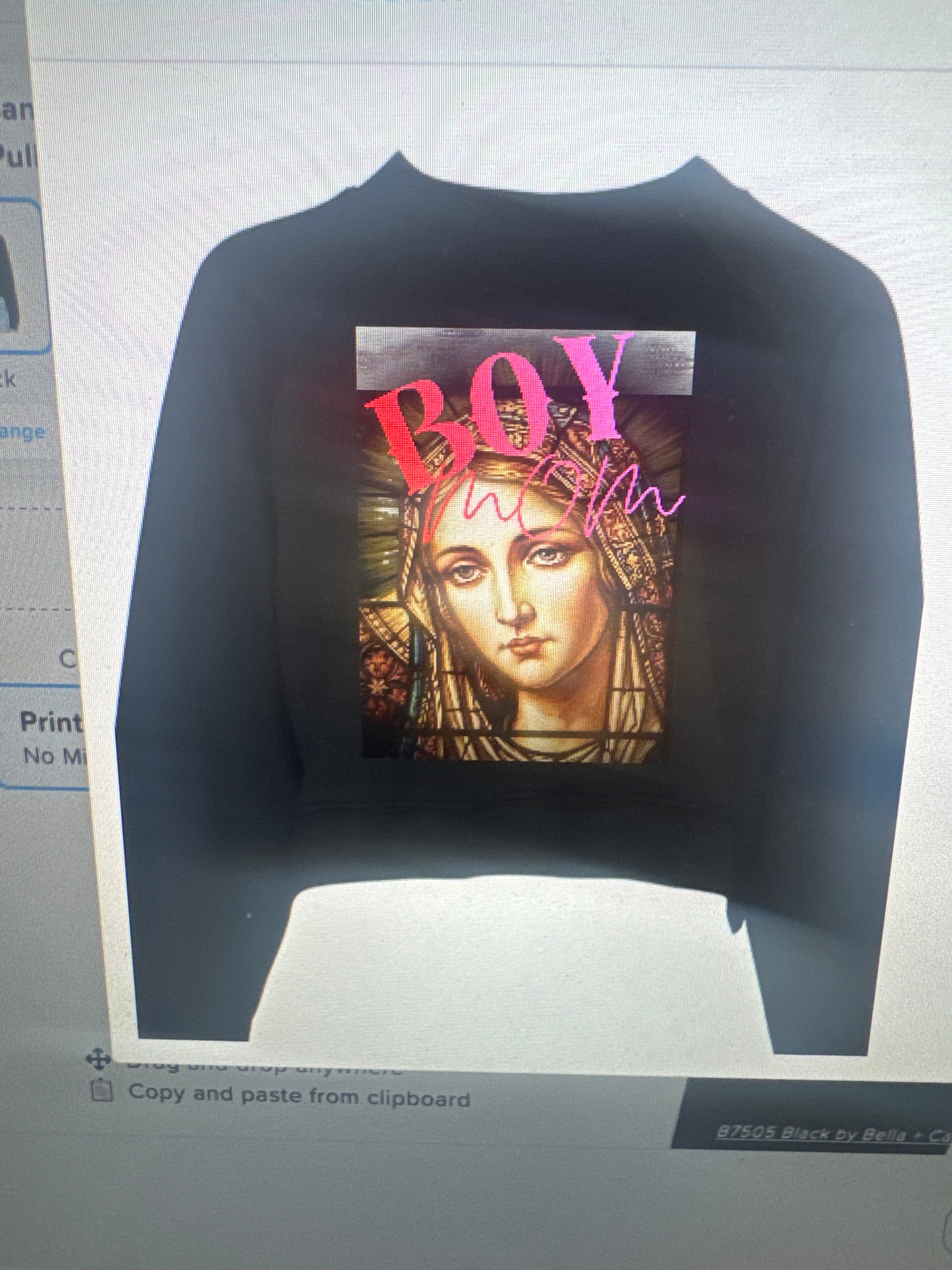 Boy mom crop top